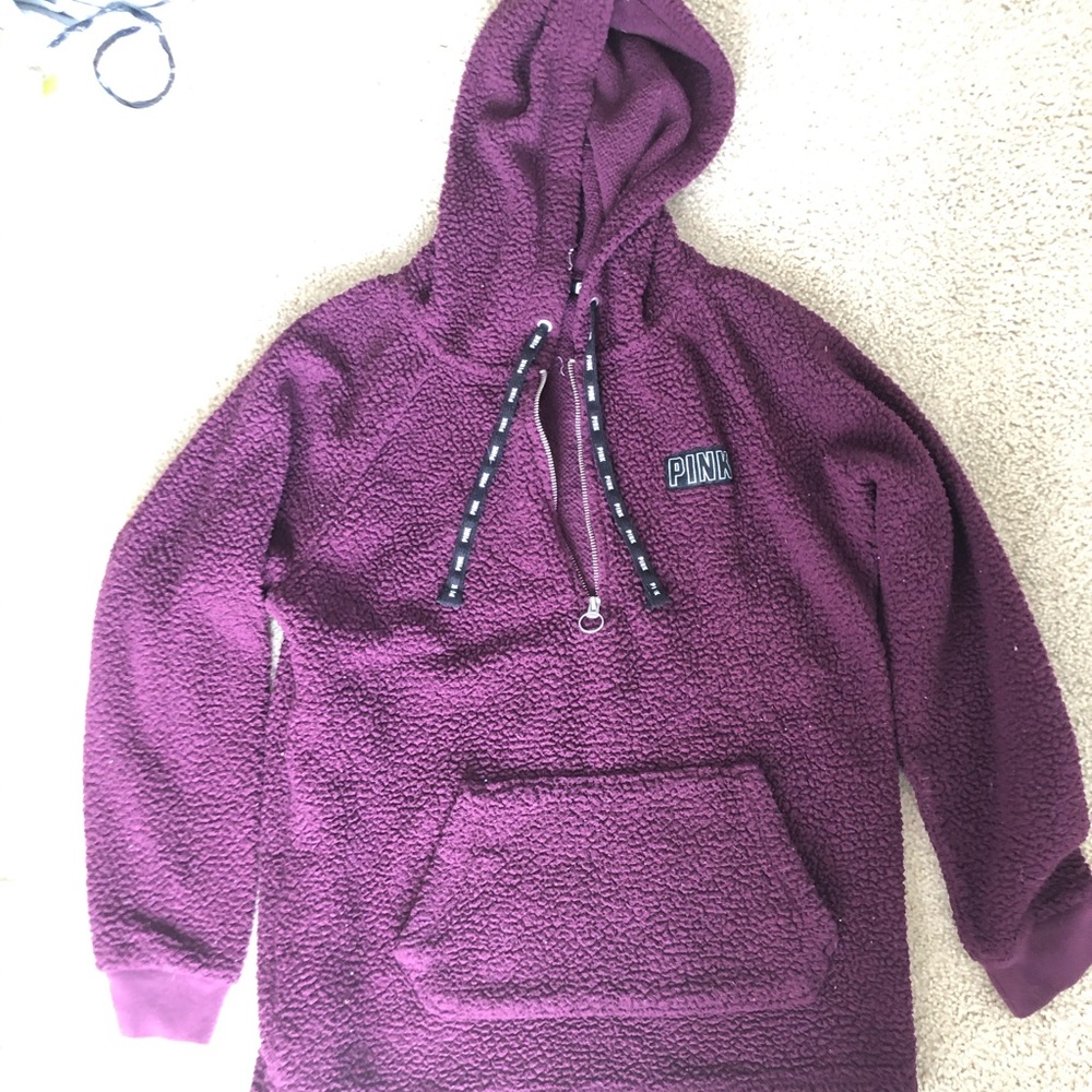 PINK Sherpa hoodie